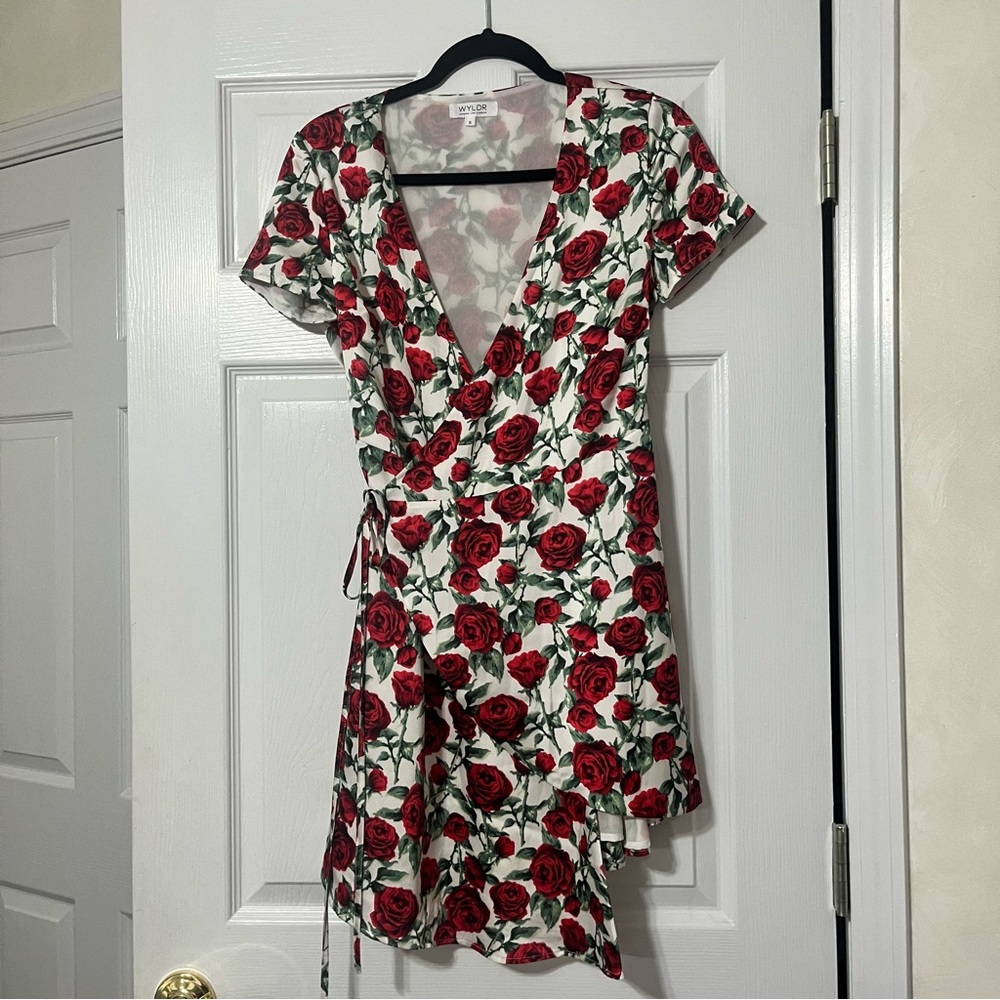 Wrap Floral Wrap Dress